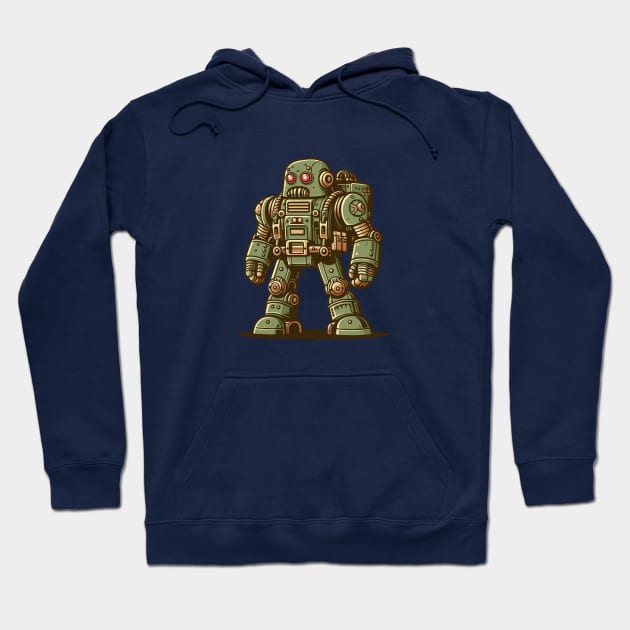 Worl War 2 tank Robot Hoodie by nerd.collect